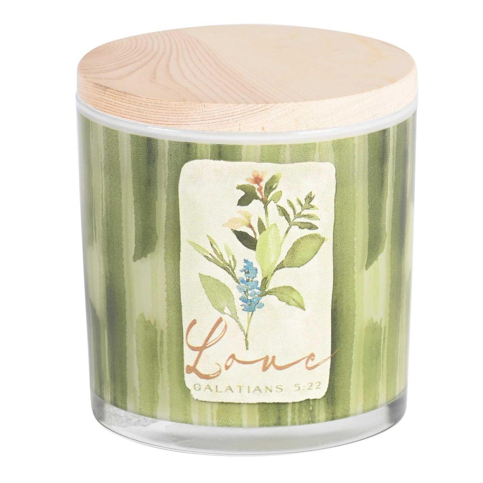 Soy Candle Peace Love Joy 13 Oz by Dicksons, product view 2