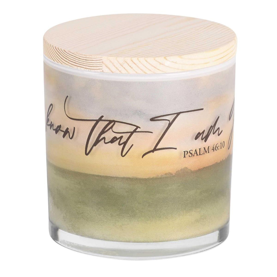Soy Candle Be Still And Know 13 Oz (CNDLG-38) by Dicksons, product view 2