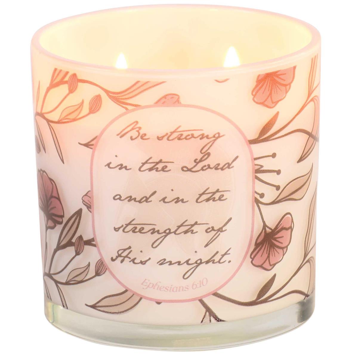 Soy Candle Be Strong In The Lord 13 Oz by Dicksons