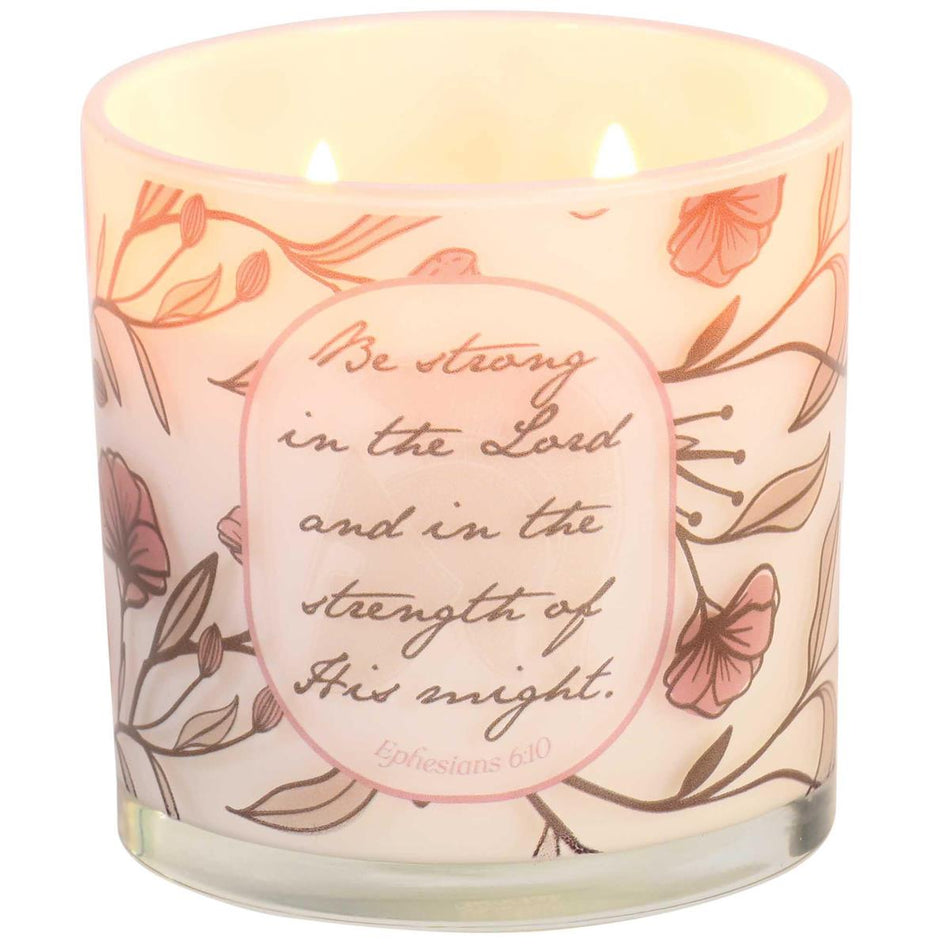 Soy Candle Be Strong In The Lord 13 Oz by Dicksons