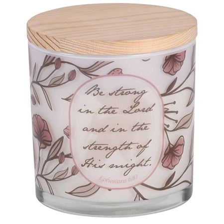 Soy Candle Be Strong In The Lord 13 Oz by Dicksons, product view 3