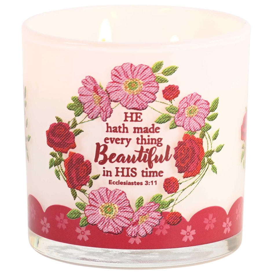 Soy Candle Floral He Hath Made 13 Oz by Dicksons, product view 2