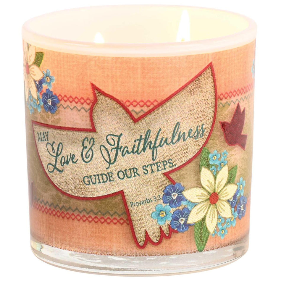 Soy Candle Bird Love One Another 13 Oz by Dicksons, product view 2