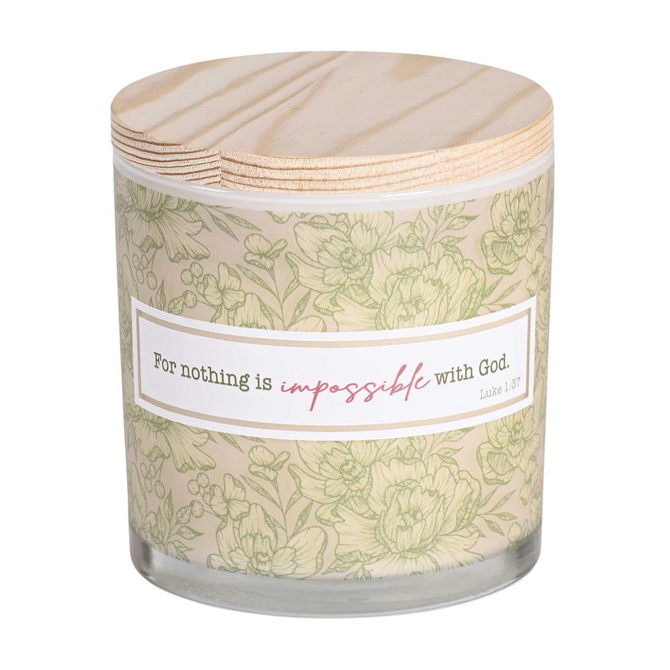 Softly Scented Inspirational Christian Jar Candle 13 Ounce Natural Soy Wax (CNDLG-6) by Dicksons