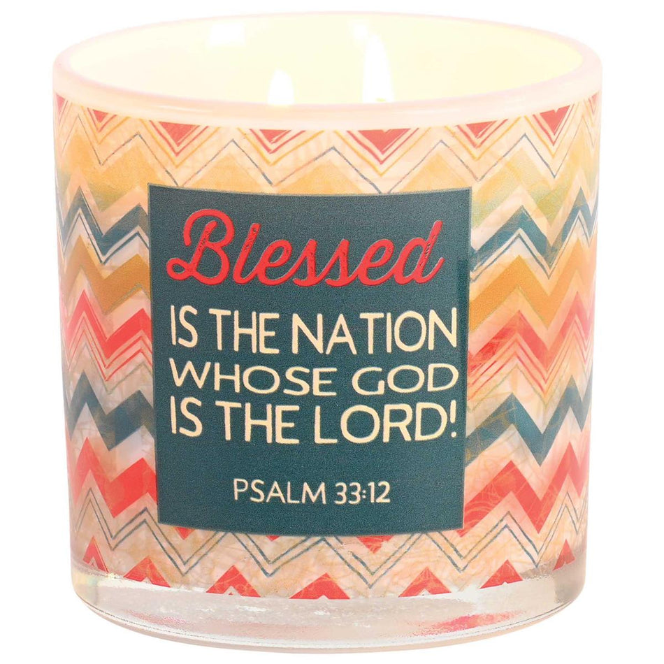 Soy Candle Blessed Is The Nation 13 Oz by Dicksons, product view 2