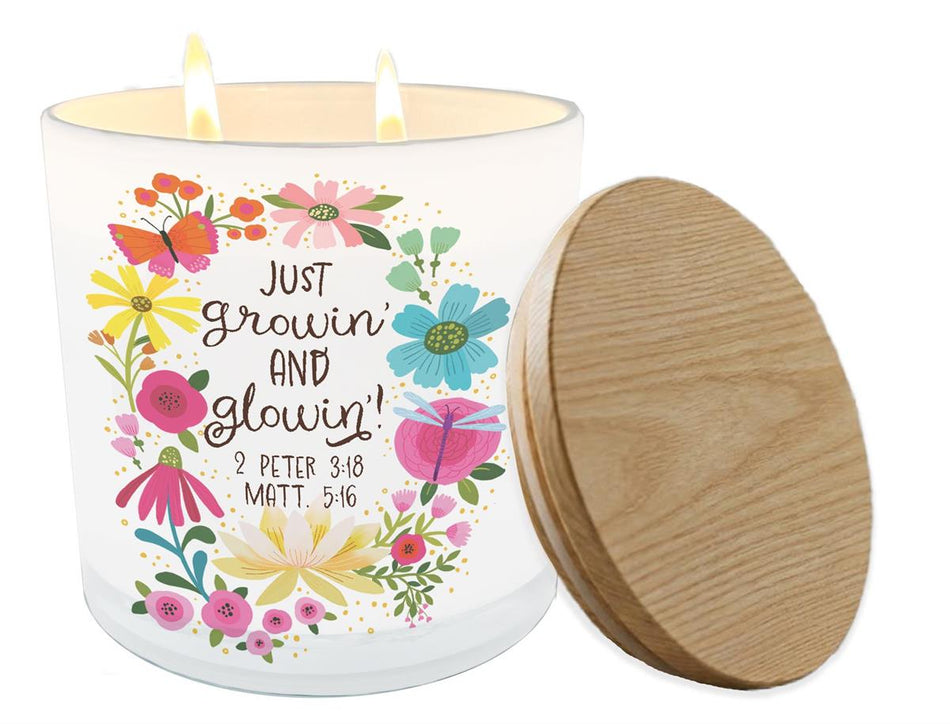 Soy Candle Just Growin' And Glowin' 13 O by Dicksons