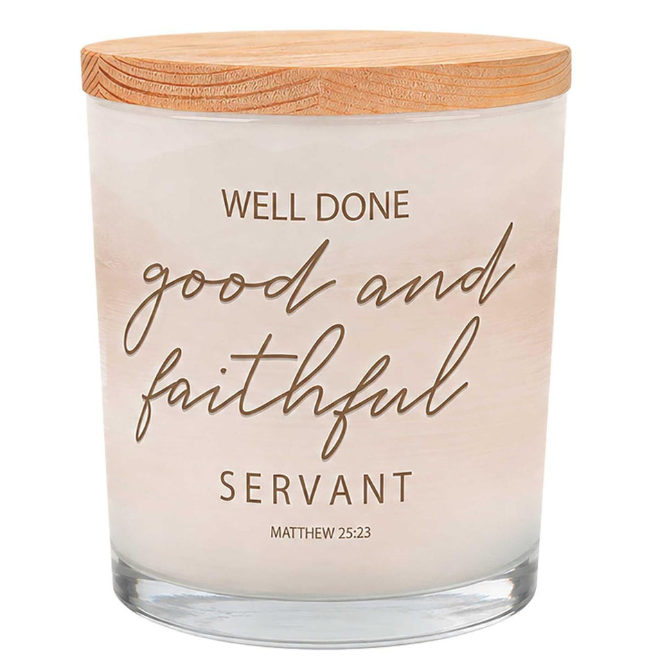 Soy Candle Well Done Good & Faithful by Dicksons