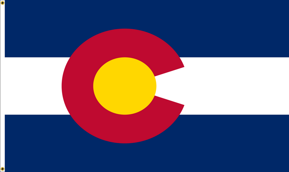 Colorado Indoor Flags with Hem