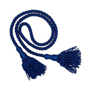 ½-inch Blue Pew Reservation Ropes w/Tassels with two tassels