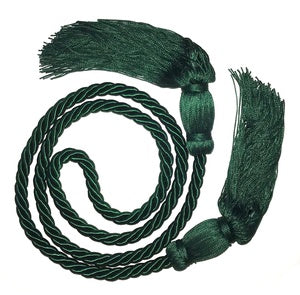 ½-inch Green Pew Reservation Ropes w/Tassels with two tassels