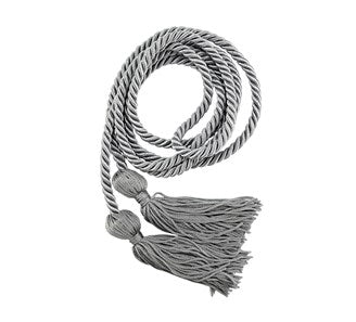 4ft. ½-inch Gray Pew Reservation Ropes w/Tassels with two tassels