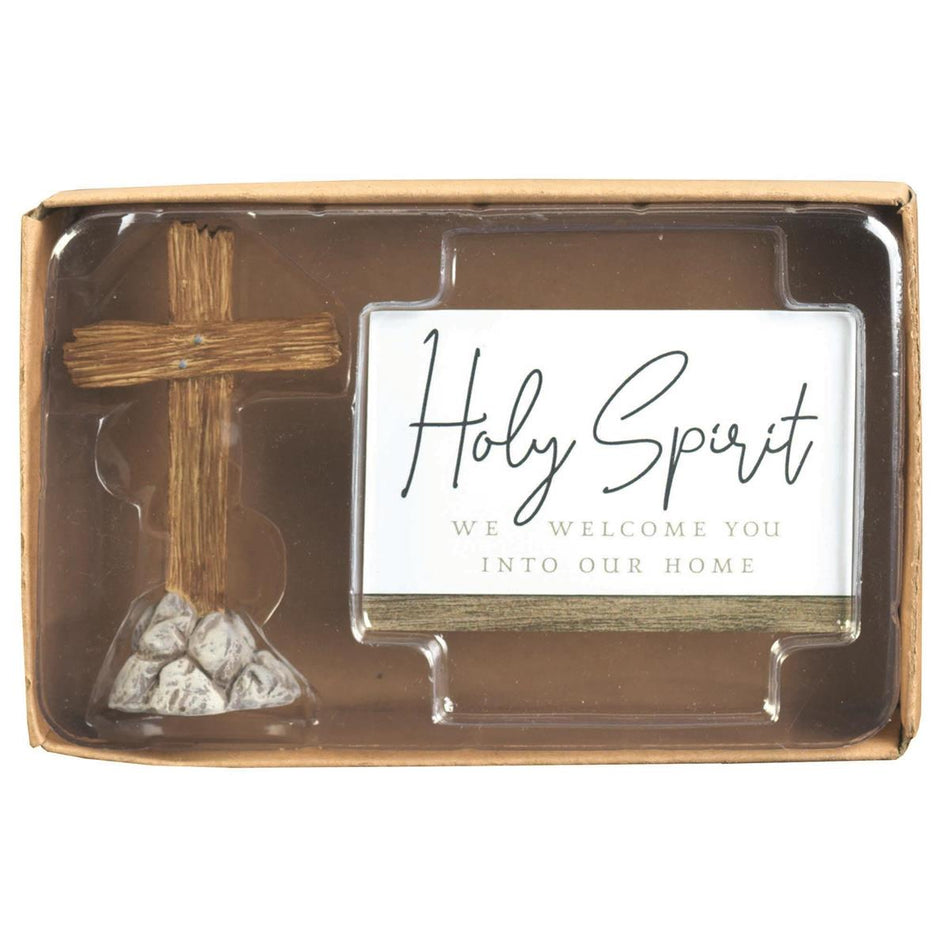 Cross Figurine With Holy Spirit Card by Dicksons
