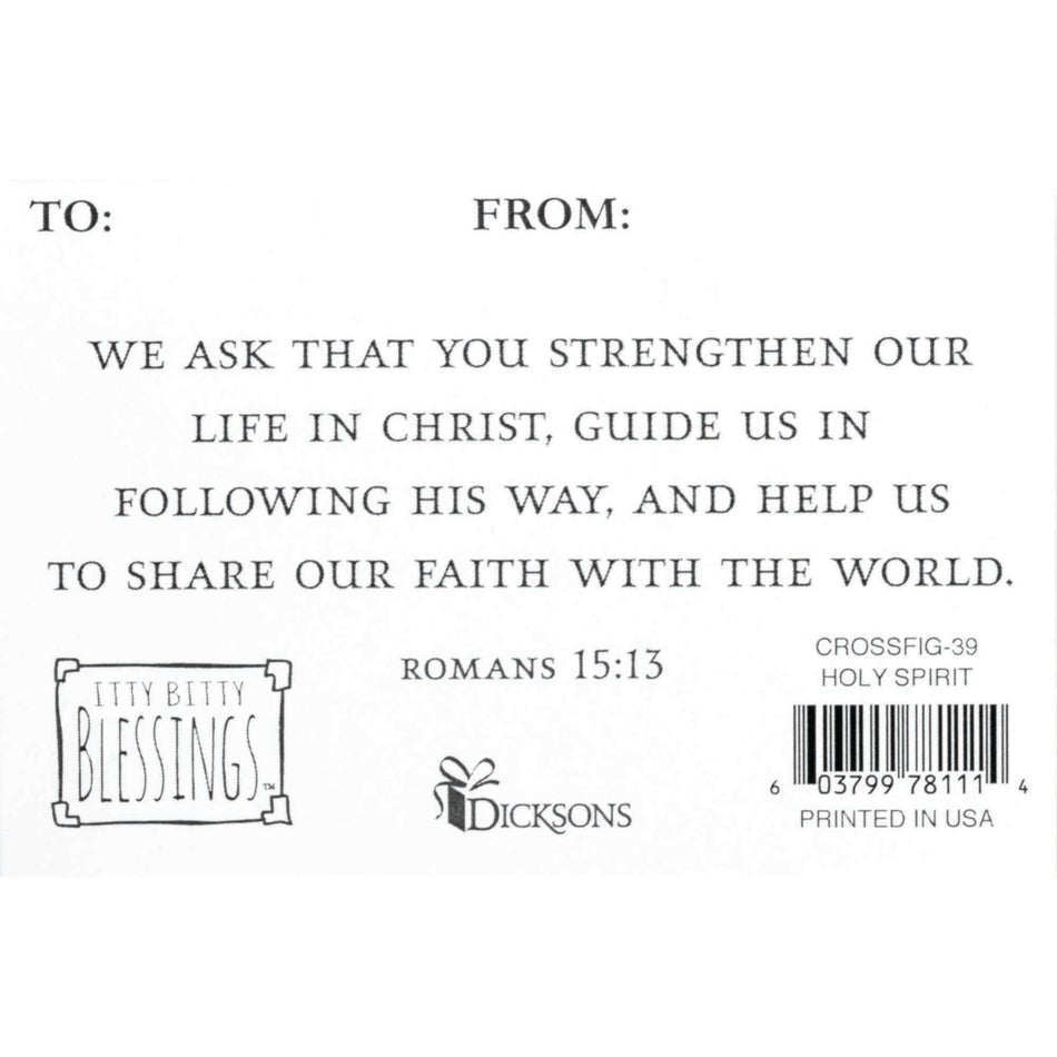 Cross Figurine With Holy Spirit Card by Dicksons, product view 2