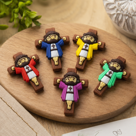 POCKET FIGURINE JESUS CRUCIFIX PK50