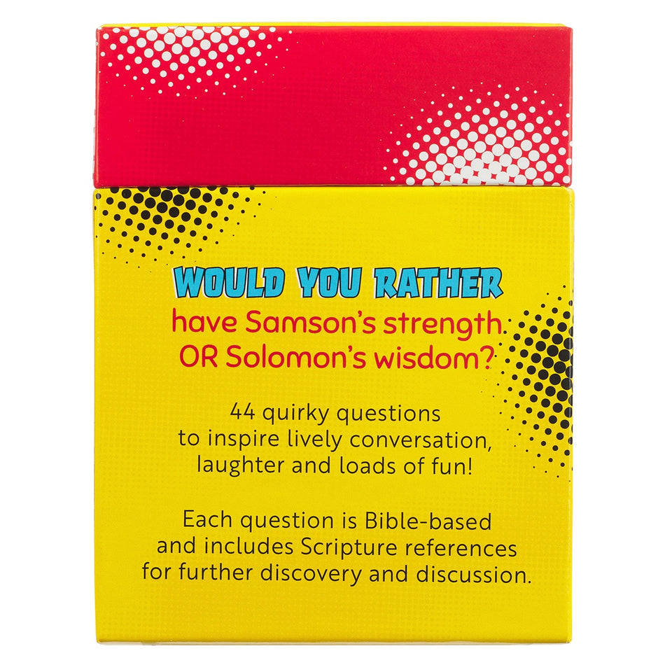 Would You Rather Boxed Card Game by Christian Art Gifts, product view 2