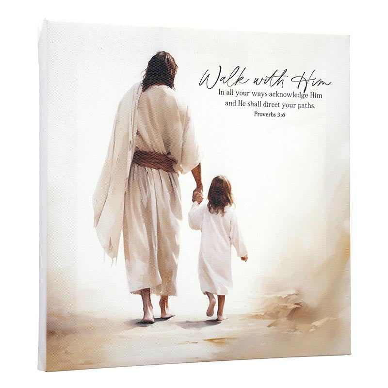 The Way, Truth, Life Canvas - Walk With Him