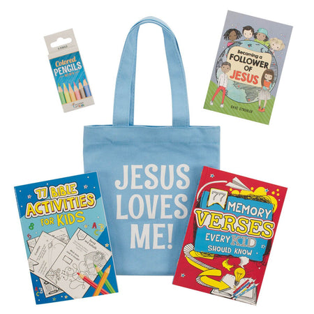 Blue Church Activity Kit for Kids by Christian Art Gifts, product view 2