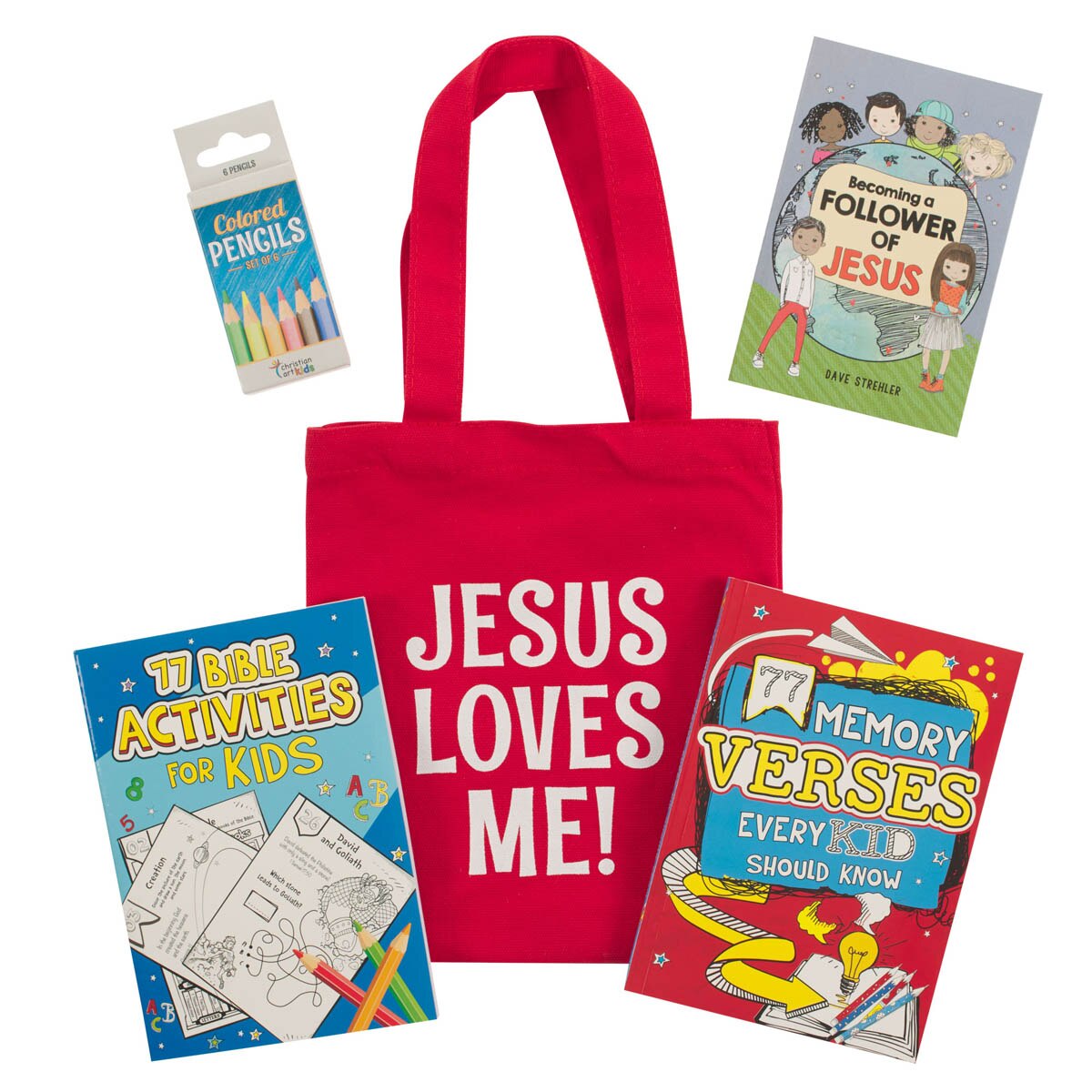 Red Church Activity Kit for Kids by Christian Art Gifts, product view 2