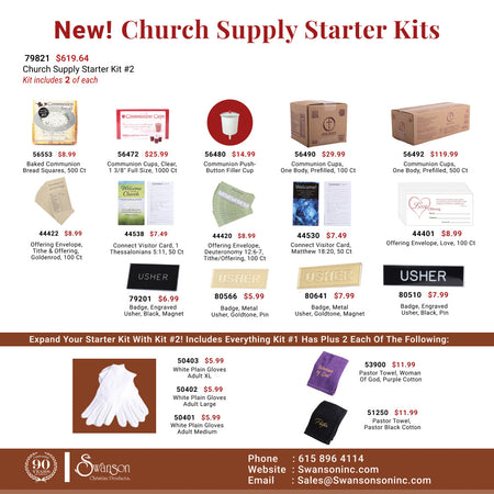 CHURCH SUPPLY STARTER KIT #2