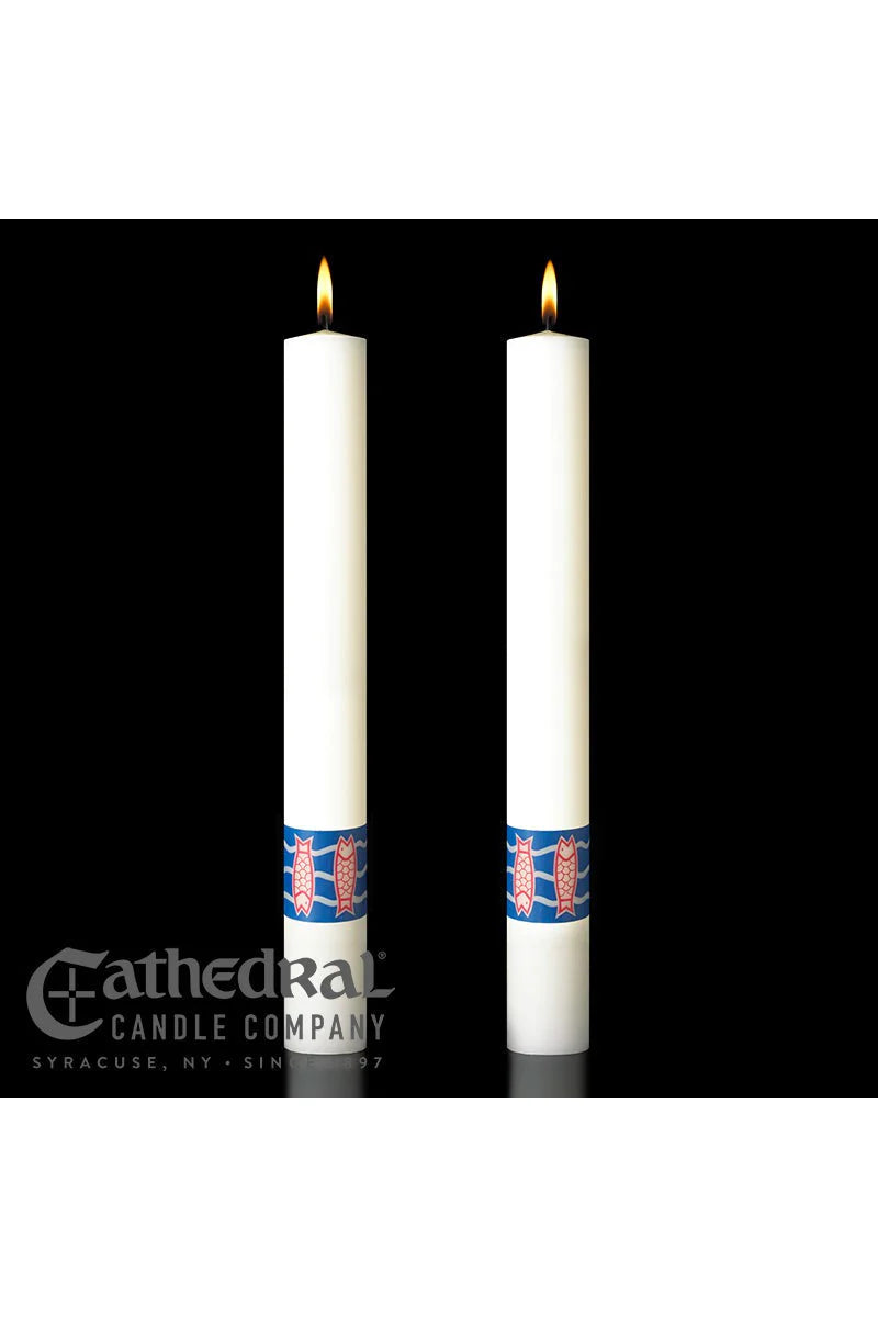 Complementing Side Altar Candles - Benedictine