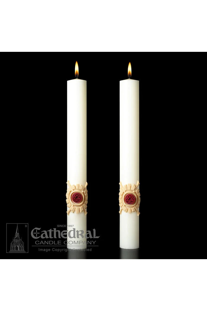 Complementing Side Altar Candles - Holy Trinity