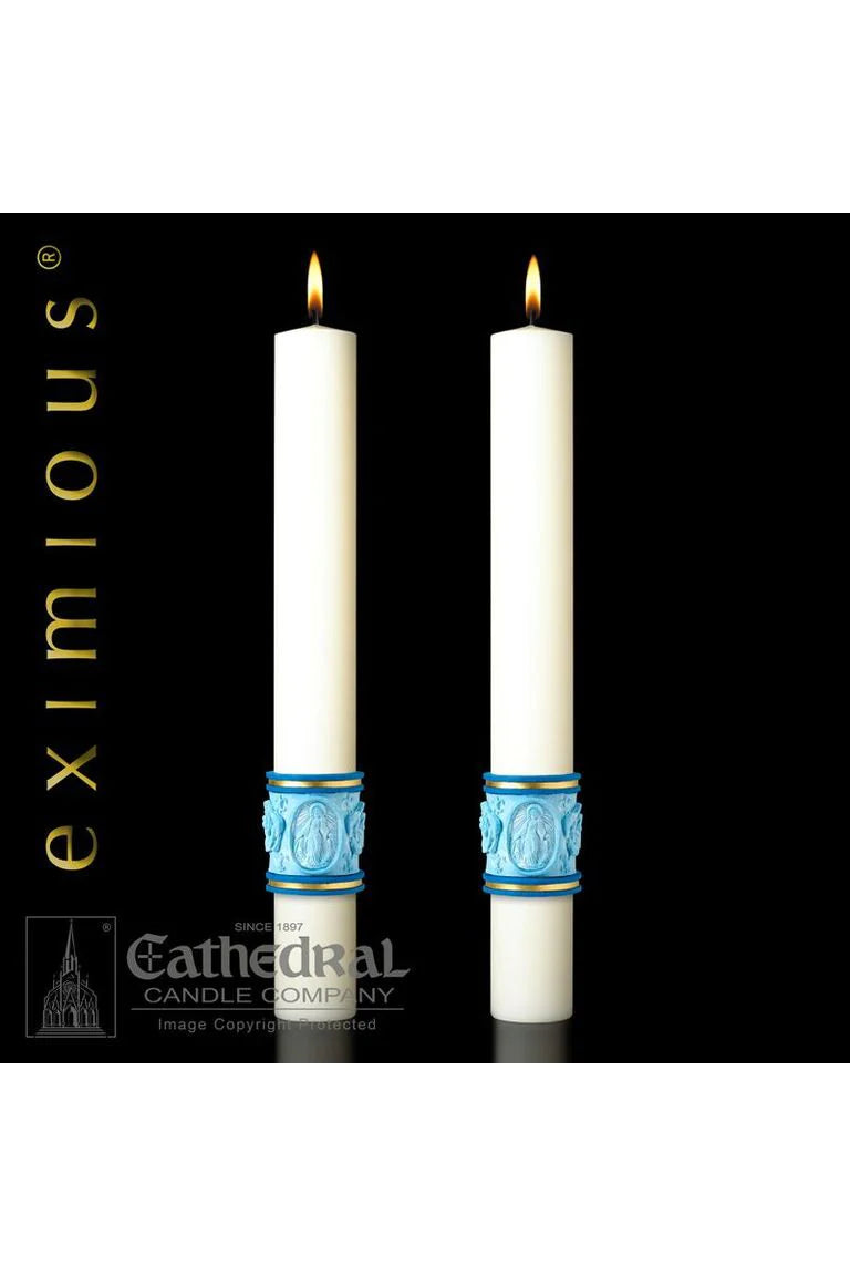 Complementing Side Altar Candles - Most Holy Rosary