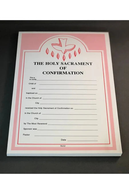 Confirmation Certificates
