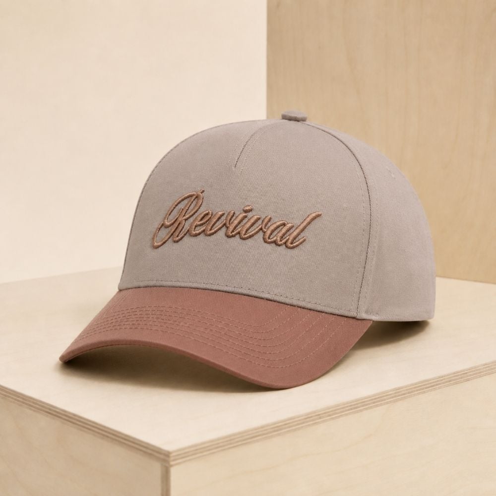 Revival Brown/Tan Cap by Swanson Christian Products, product view 5