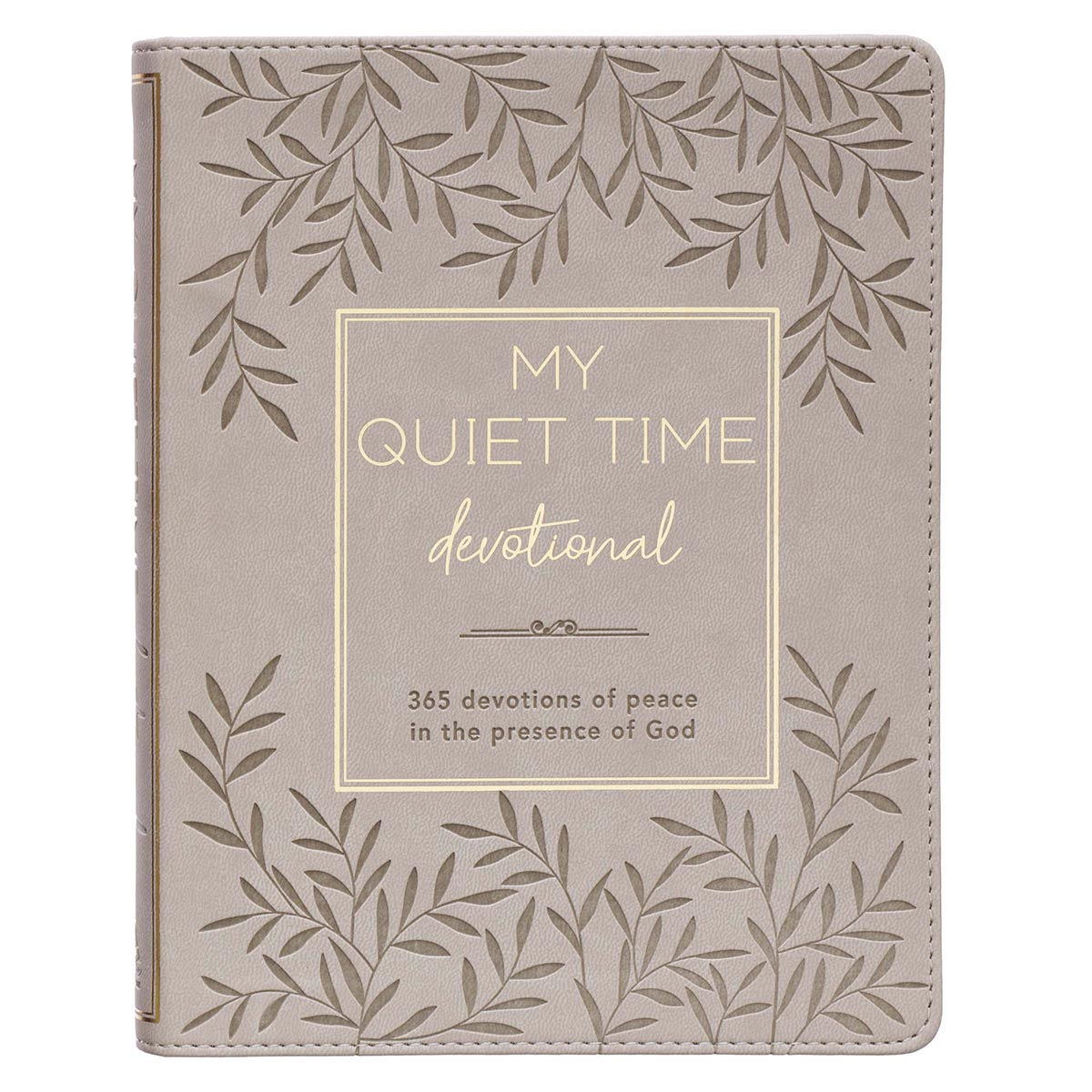My Quiet Time Cappuccino Faux Leather Devotional by Christian Art Gifts