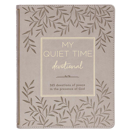 My Quiet Time Cappuccino Faux Leather Devotional by Christian Art Gifts