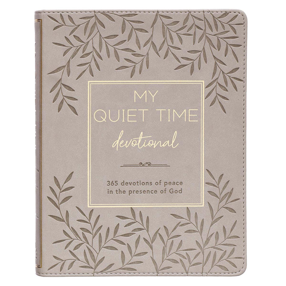 My Quiet Time Cappuccino Faux Leather Devotional by Christian Art Gifts