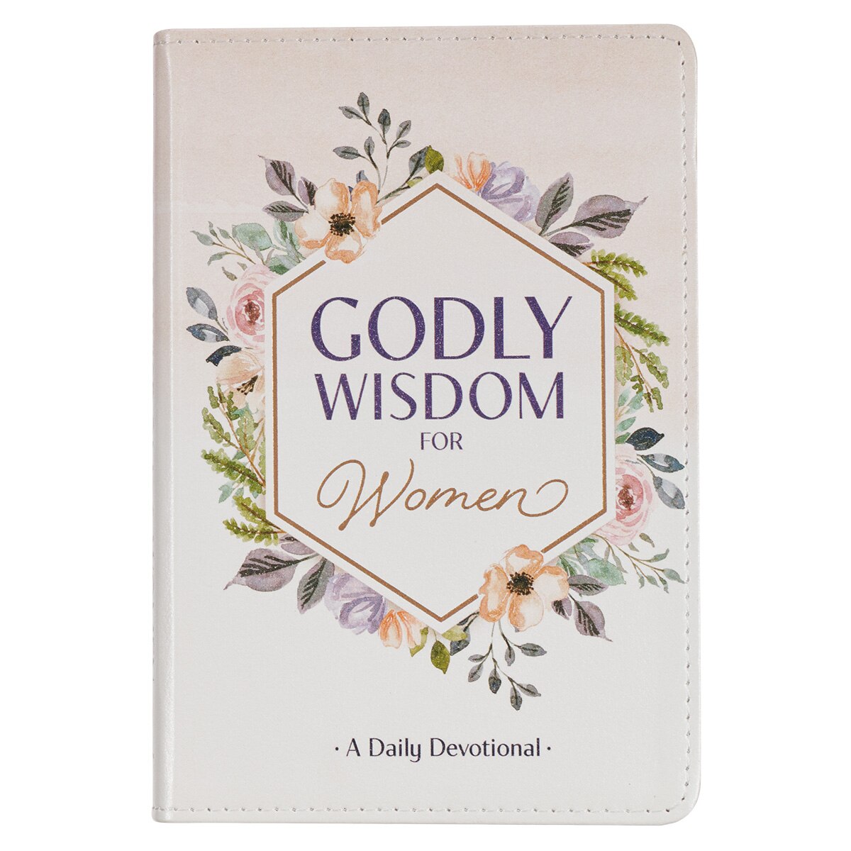 Godly Wisdom for Women White Faux Leather Devotional by Christian Art Gifts