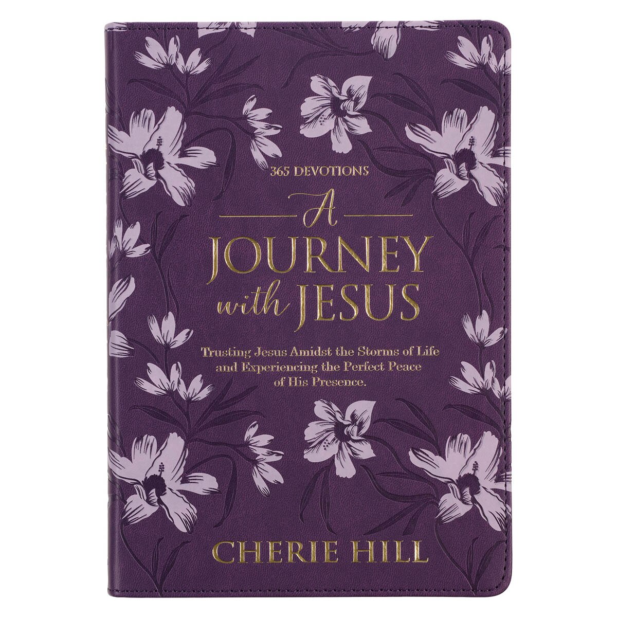 A Journey with Jesus Purple Faux Leather Devotional by Christian Art Gifts