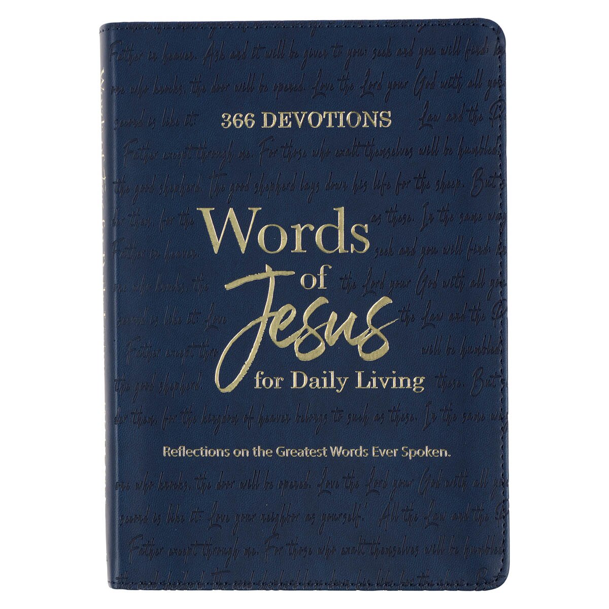 Words of Jesus for Daily Living Blue Faux Leather Devotional by Christian Art Gifts
