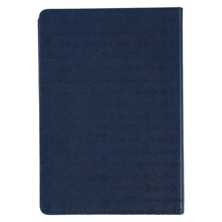 Words of Jesus for Daily Living Blue Faux Leather Devotional by Christian Art Gifts, product view 5
