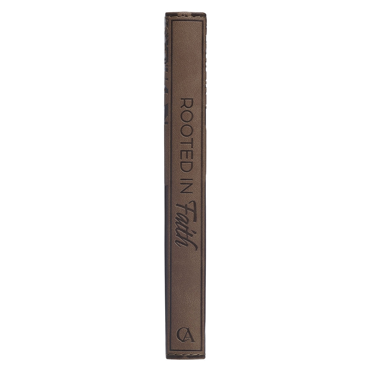 Rooted in Faith Brown Faux Leather Devotional by Christian Art Gifts, product view 7