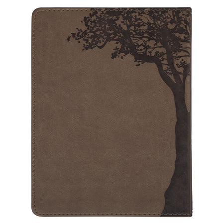 Rooted in Faith Brown Faux Leather Devotional by Christian Art Gifts, product view 8