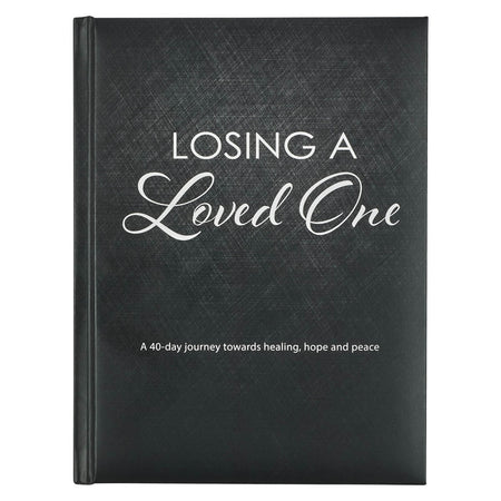 Losing a Loved One Black Hardcover Devotional by Christian Art Gifts