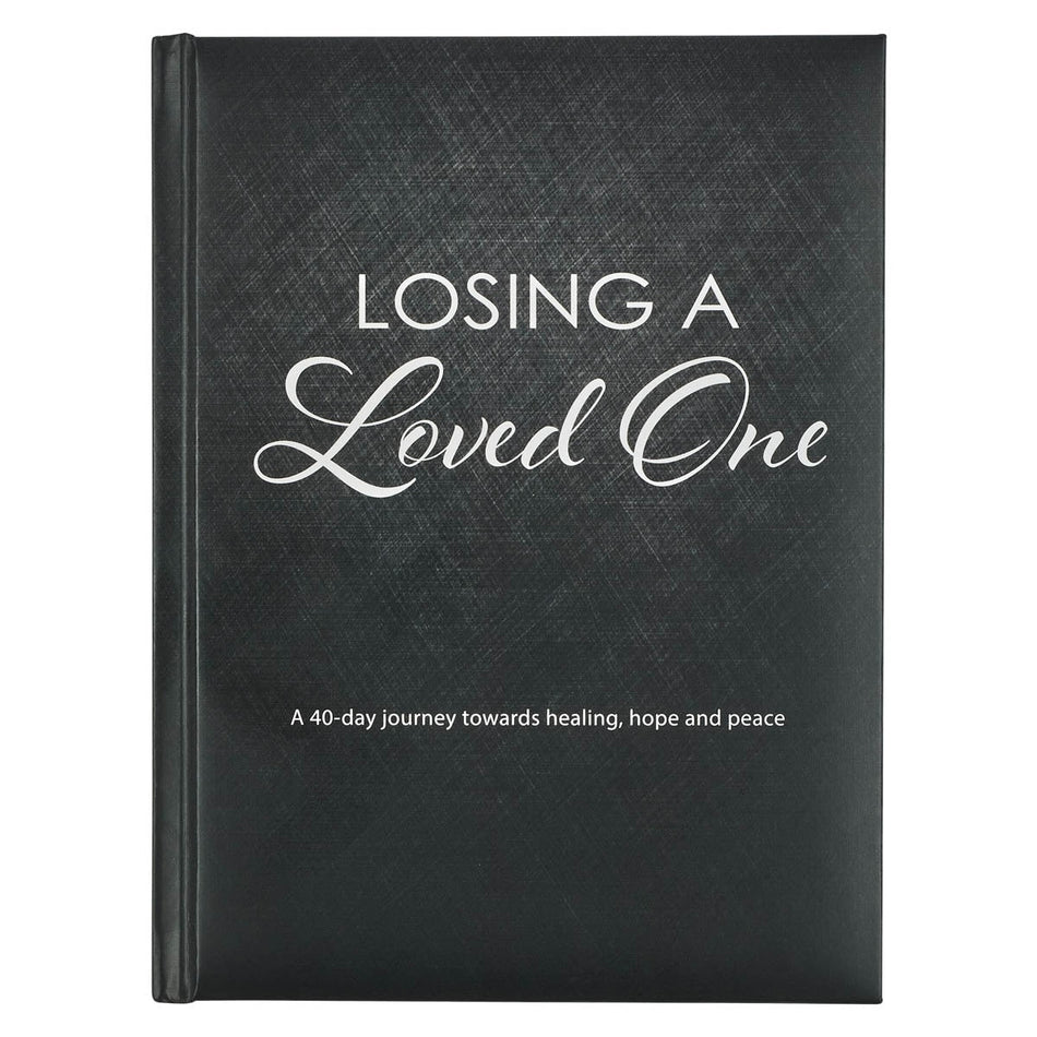 Losing a Loved One Black Hardcover Devotional by Christian Art Gifts