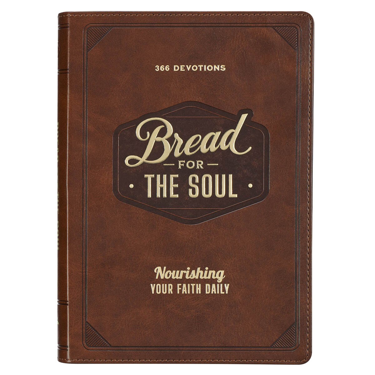 Bread for the Soul Brown Faux Leather Devotional by Christian Art Gifts