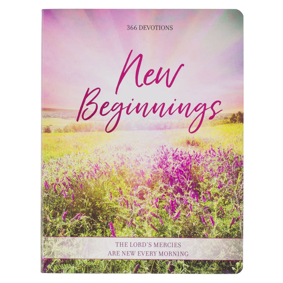 New Beginnings New Beginnings Pink Sunshine Field Softcover Devotional Softcover Devotional by Christian Art Gifts