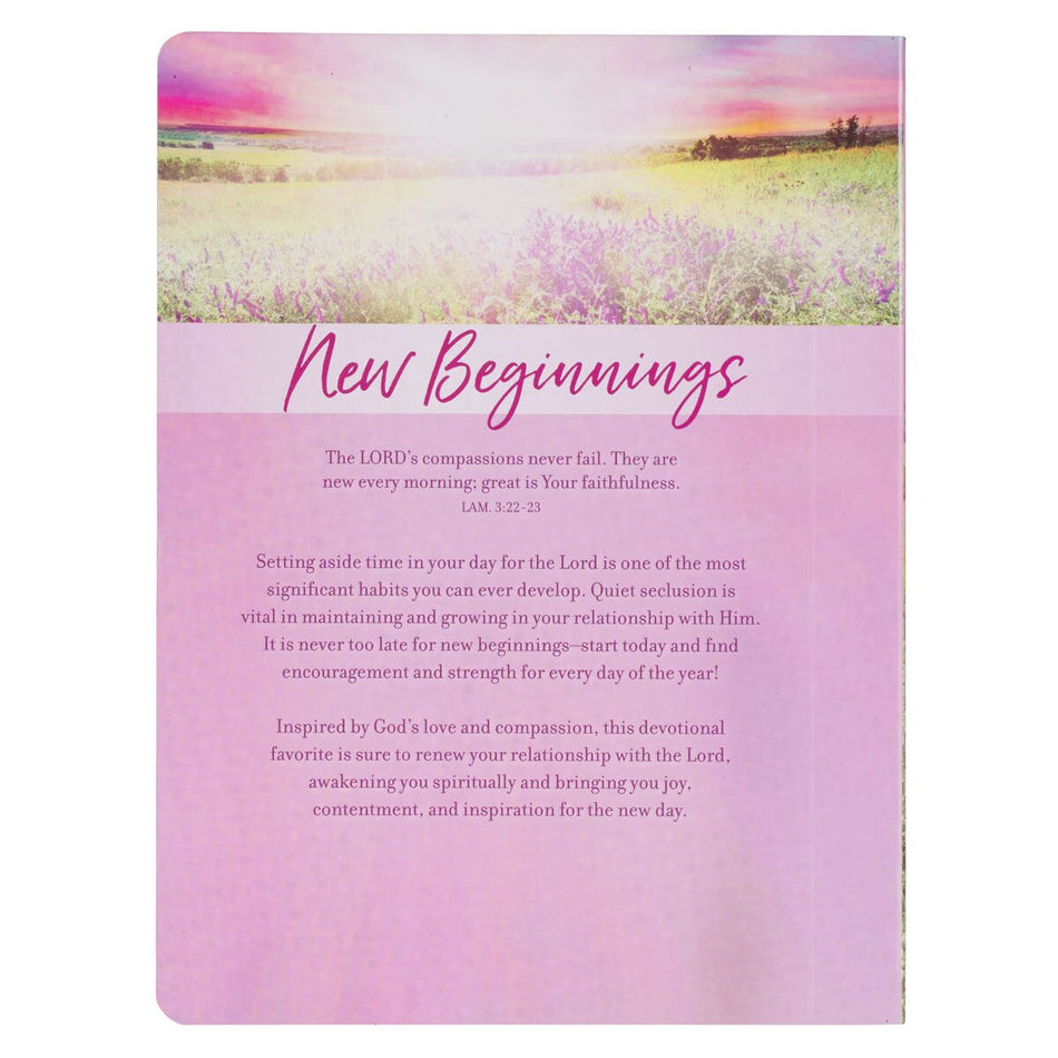New Beginnings New Beginnings Pink Sunshine Field Softcover Devotional Softcover Devotional, product view 2
