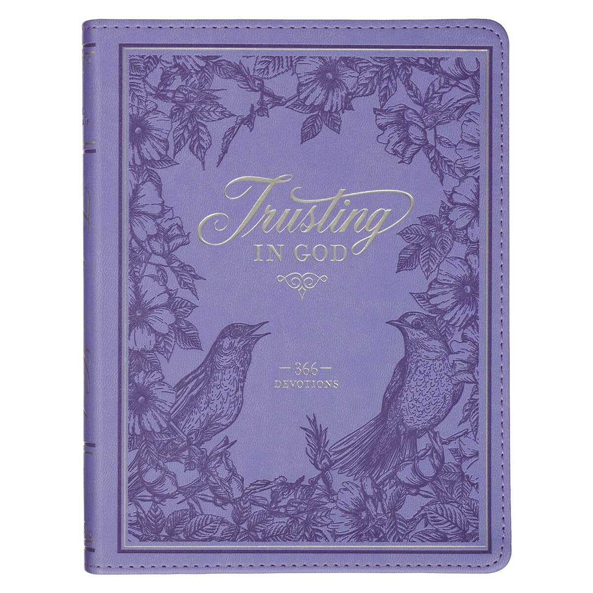 Trusting in God Lavender Faux Leather Devotional by Christian Art Gifts