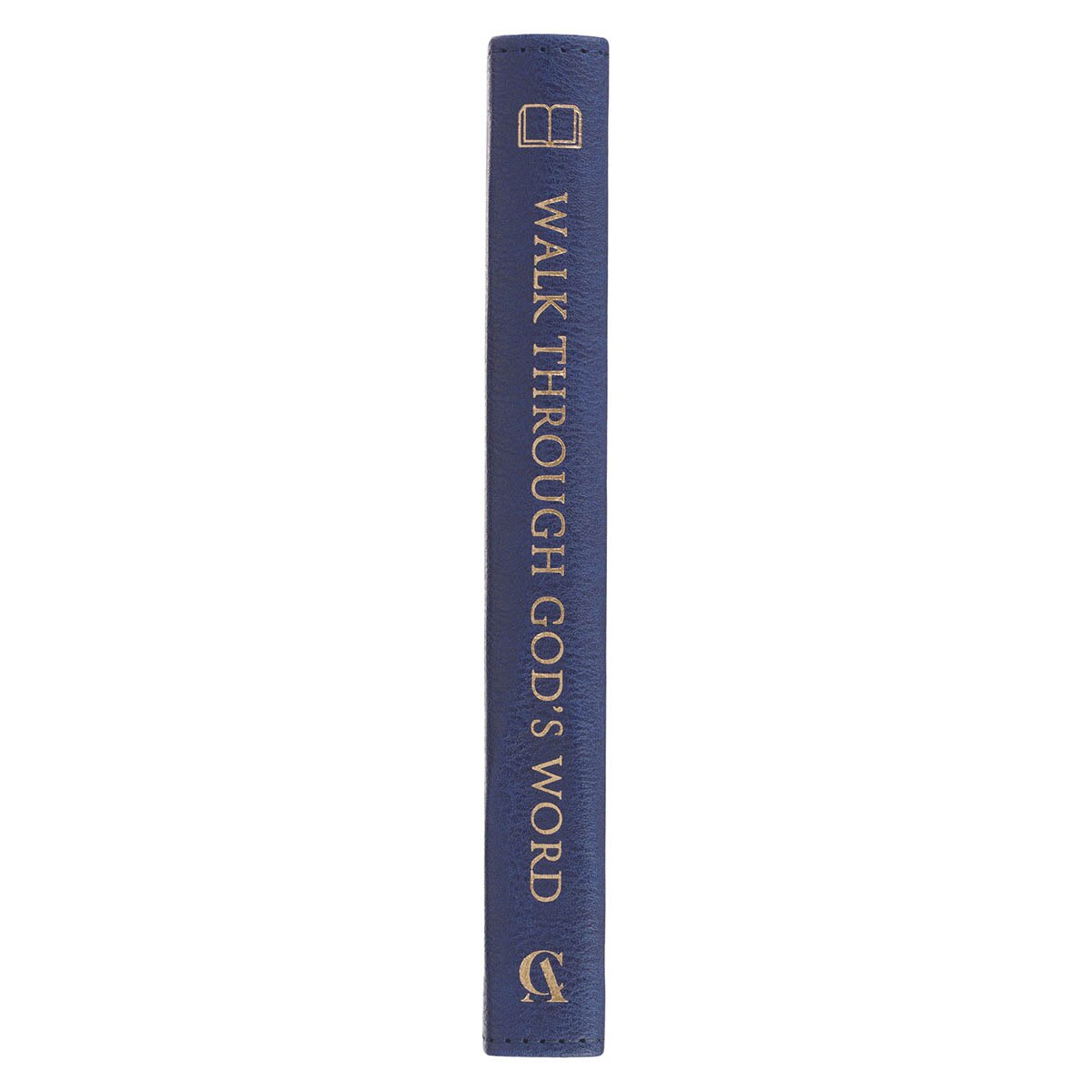 Walk Through God’s Word Navy Faux Leather Devotional by Christian Art Gifts, product view 6