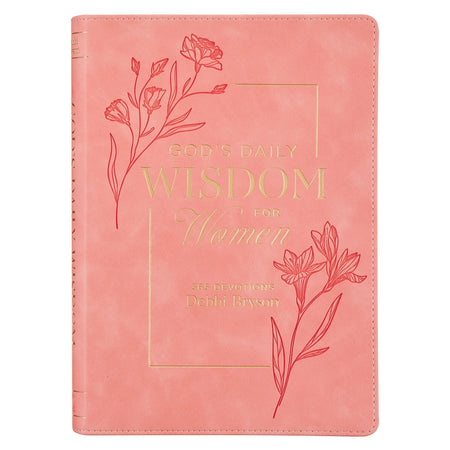 God’s Daily Wisdom for Women Pink Faux Leather Daily Devotional by Christian Art Gifts