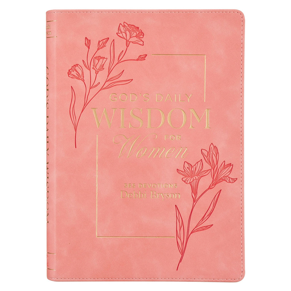 God’s Daily Wisdom for Women Pink Faux Leather Daily Devotional by Christian Art Gifts