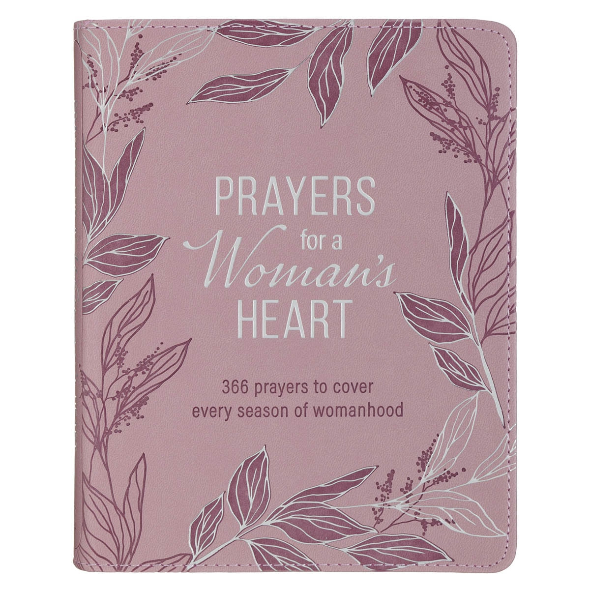 Prayers for a Woman’s Heart Dusty Pink Faux Leather Devotional by Christian Art Gifts