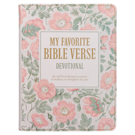 My Favorite Bible Verse Pink Faux Leather Devotional for Women by Christian Art Gifts