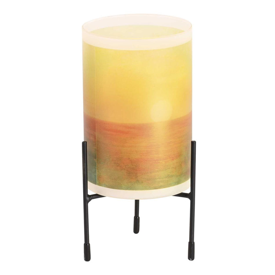 Trust The Lord to Comfort You Yellow Iron and Glass Hurricane Candleholder by Dicksons, product view 2
