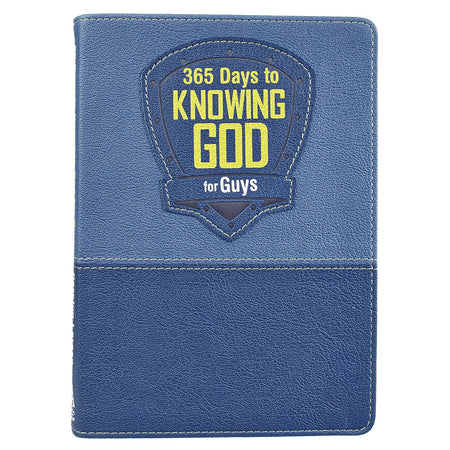 365 Days to Knowing God for Guys Devotional - Faux Leather Edition by Christian Art Gifts